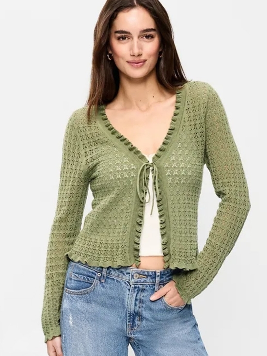 Old Navy Tops - Old Navy Tie-front Cardigan Medium NWT